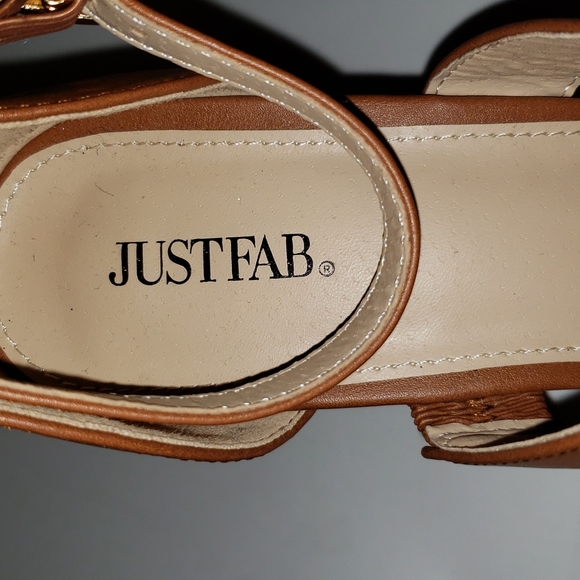 JUSTFAB Versatile Modern Square Toe Ankle Strap high heel sandal - Picture 4 of 6